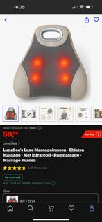 Massagekussen Lunasea met infrarood nieuw, Sport en Fitness, Massageproducten, Ophalen of Verzenden, Zo goed als nieuw, Massagestoel of Kussen