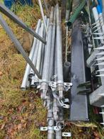 Verzinkte hekwerk palen, Tuin en Terras, Tuinhekken en Hekwerk, Ophalen, Zo goed als nieuw, IJzer, Dubbelstaafmat hekwerk