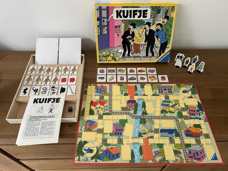 Kuifje, Wie ontvoerde professor Zonnebloem? Zgan!, Hobby en Vrije tijd, Gezelschapsspellen | Bordspellen, Zo goed als nieuw, Een of twee spelers