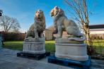 💥🦁 XXL Leeuwen Poortwachters - Tuinbeeld Oprit, Dierenbeeld, Ophalen of Verzenden, Beton, Noordhoek
