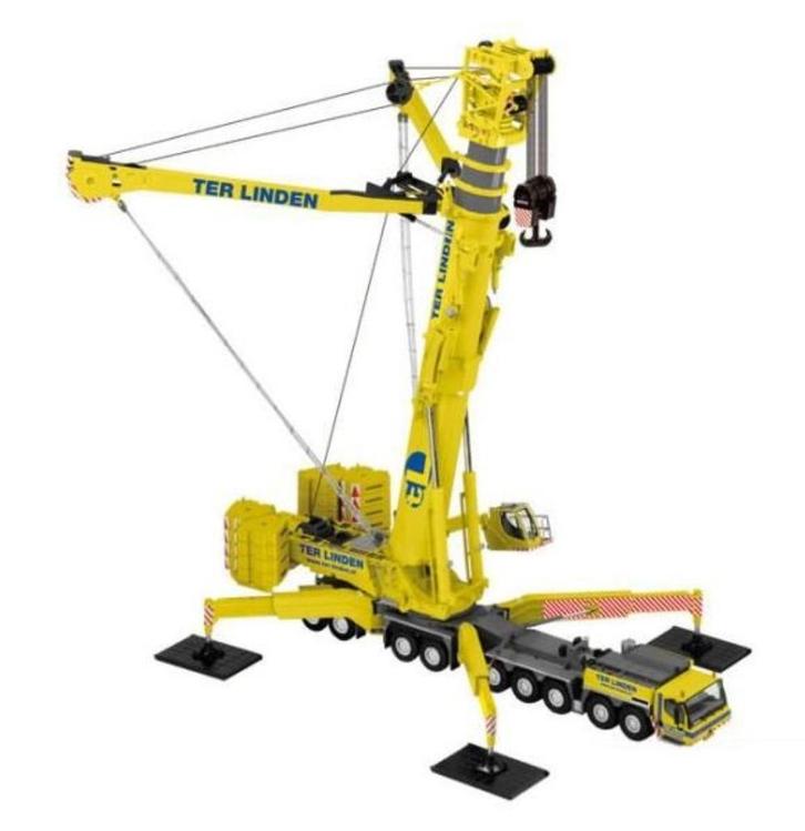 Liebherr LTM11200-9.1 Ter Linden NZG 732/24, Hobby en Vrije tijd, Modelauto's | 1:50, Nieuw, Hijskraan, Tractor of Landbouw, NZG