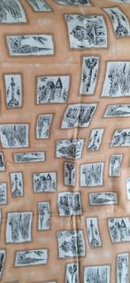 Vintage lap katoen, Frans, jaren 50, Permacot.90cm br, 2m l, Hobby en Vrije tijd, Stoffen en Lappen, 30 tot 200 cm, Ophalen of Verzenden