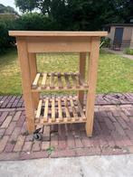 Houten trolley, Huis en Inrichting, Ophalen, Gebruikt, Overige kleuren, 50 tot 100 cm