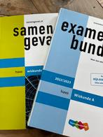 HAVO Wiskunde A 2022/2023- Samengevat & Examenbundel, Ophalen of Verzenden, Zo goed als nieuw, HAVO, Wiskunde A