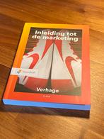 Bronis Verhage - Inleiding tot de marketing 5e editie, Boeken, Ophalen of Verzenden, Bronis Verhage, Zo goed als nieuw, Management