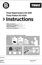 Thule kitset 4091 opel crossland x, Ophalen of Verzenden, Zo goed als nieuw