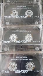 That's MG-X100 metal cassette bandjes, Cd's en Dvd's, Cassettebandjes, Gebruikt, Overige genres, Origineel, Verzenden
