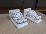 2 brocante betonnen ornamenten console, Antiek en Kunst, Ophalen of Verzenden