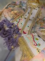 tige Marokkaanse kaftan met bijpassende kimono, Kleding | Dames, Gelegenheidskleding, Maat 38/40 (M), Overige typen, Paars, Ophalen of Verzenden