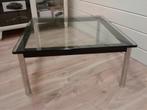 (2x) Cassina Le Corbusier Lc10 klein Salontafel, Heel Mooi!, Ophalen, 50 tot 100 cm, Vierkant, 50 tot 100 cm