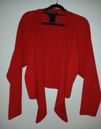 Escada Margaretha Ley geribde rood vest bolero 38 zgan, Maat 38/40 (M), Verzenden, Escada, Zo goed als nieuw