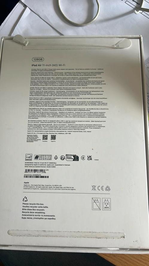 Ipad air 11 inch plus nieuwe Apple pencil en toetsenbordhoes, Computers en Software, Apple iPads, Zo goed als nieuw, Apple iPad Air