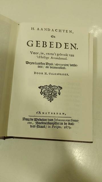 H. Uilenbroek. H.Aandachten en Gebeden. Voor, in, na't H.A.  beschikbaar voor biedingen