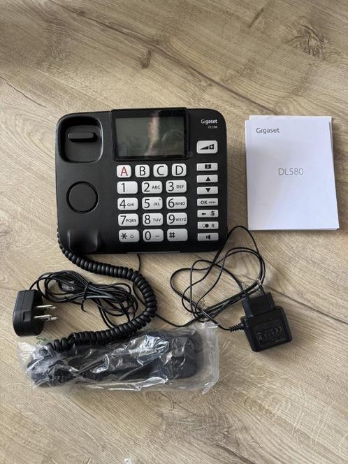 telefoon Gigaset DL580 - verlichting + grote toetsen ZGAN, Telecommunicatie, Vaste telefoons | Niet Draadloos, Zo goed als nieuw