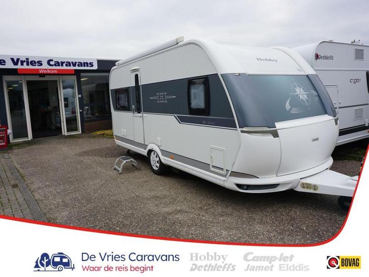 Hobby De Luxe 460 UFE inc.voortent ,luifel, Caravans en Kamperen, Caravans, Bedrijf, tot en met 4, 1000 - 1250 kg, Rondzit, Hobby