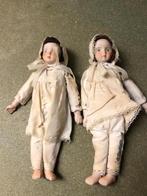 Pop antiek , 2 stuks met porselein hoofd/ handen / voeten ., Ophalen of Verzenden