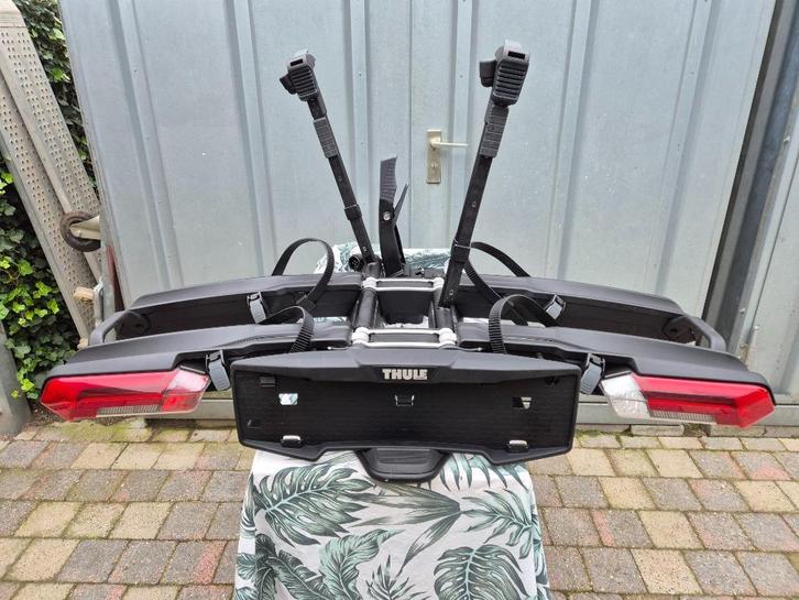 Thule Epos 2 fietsendrager, Auto diversen, Fietsendragers, Zo goed als nieuw, Trekhaakdrager, 2 fietsen, Brede banden, Elektrische fiets