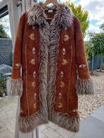 Afghaanse jas. Flower Power Hippie jas, Kleding | Dames, Jassen | Winter, Ophalen of Verzenden, Gedragen, Maat 42/44 (L), Bruin