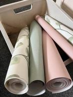 3 rest rollen vliesbehang, Huis en Inrichting, Stoffering | Behang, Ophalen of Verzenden, Minder dan 10 m², Roze
