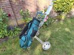 Dames golfset voor beginners met golftrolley, Sport en Fitness, Ophalen, Gebruikt, Set