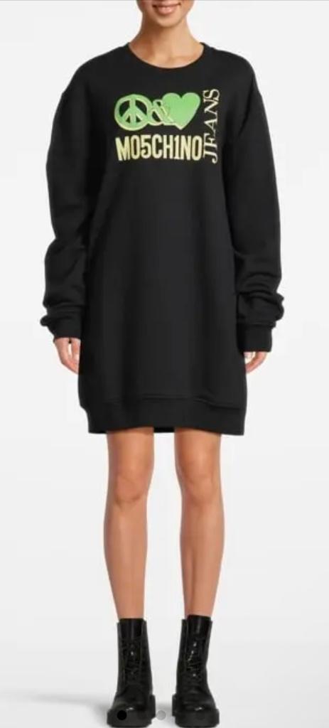 Originele MOSCHINO Jurk maat S, als NIEUW! CADEAUTIP v SINT, Kleding | Dames, Jurken, Zo goed als nieuw, Maat 36 (S), Zwart, Boven de knie
