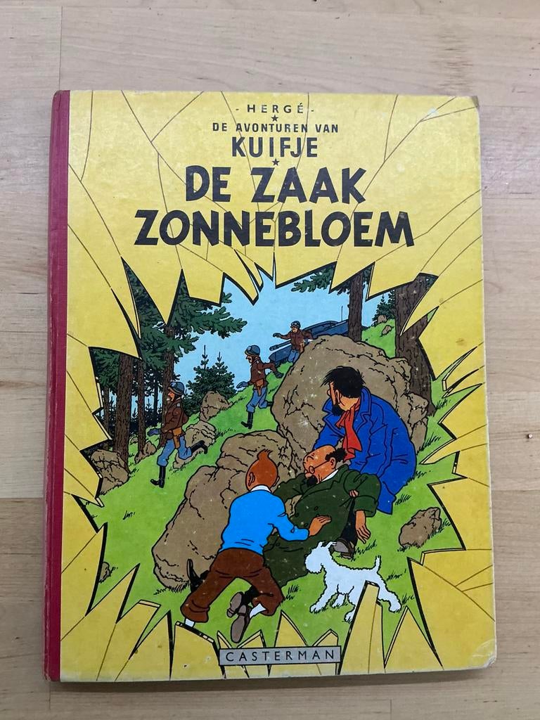 Kuifje - De Zaak Zonnebloem - 1956, Boeken, Stripboeken, Eén stripboek, Ophalen of Verzenden, Gelezen