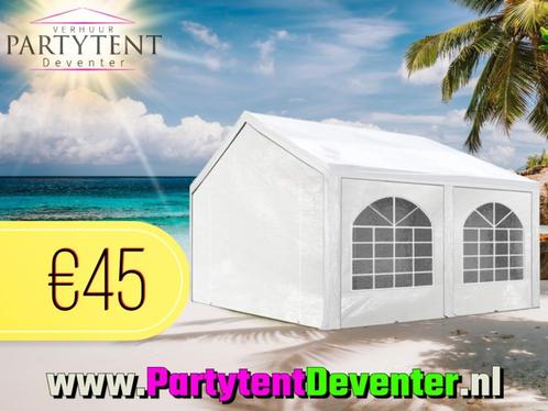 Feestje! Party tent tehuur 4x3 + evt statafels/ heaters etc., Hobby en Vrije tijd, Feestartikelen | Verhuur, Nieuw, Ophalen