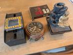 Decoratie, klok en boek - diverse items, Ophalen, Gebruikt, Analoog, Wekker of Tafelklok