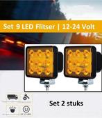 Zwaailicht | Set LED flitsers | 12-24 Volt | Amber (Oranje), Nieuw, Ophalen of Verzenden