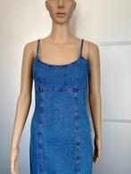 G340 Benetton mt. S=36 lange spijkerjurk jurk jeans spijker, Blauw, Benetton, Onder de knie, Zo goed als nieuw
