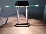 Bankiers tafellamp dimbaar, Huis en Inrichting, Lampen | Tafellampen, Ophalen, Gebruikt, Glas, Minder dan 50 cm