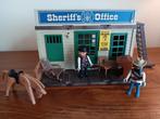 playmobil retro, sheriffs office, paarden sheriff wild west, Ophalen, Gebruikt