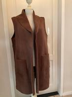 Bruine lange gilet - Maat 42, Ophalen of Verzenden, Maat 42/44 (L), Bruin