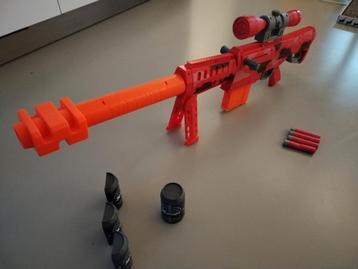 Perfect werkende sniper gun van Nerf. Met 3 kogels. beschikbaar voor biedingen