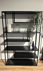 Vakkenkast staal hout lades, Huis en Inrichting, Kasten | Boekenkasten, Ophalen, 100 tot 150 cm, Nieuw, Metaal