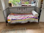 Zwart metalen bed, Kinderen en Baby's, Kinderkamer | Bedden, Matras, Zo goed als nieuw, 85 tot 100 cm, Ophalen