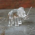 Glazen miniatuur olifant 4 cm voor letterbak, Ophalen of Verzenden