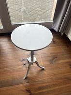 Bijzet tafeltje wit, Huis en Inrichting, Tafels | Bijzettafels, 45 tot 60 cm, Minder dan 55 cm, Gebruikt, Rond