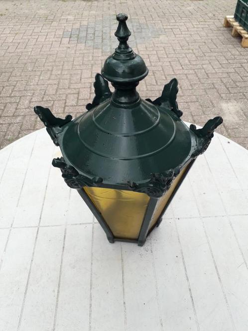Tuinlantaarn met paal en tegel tuinlamp, Tuin en Terras, Buitenverlichting, Gebruikt, Staande lamp, Aluminium, Minder dan 50 watt