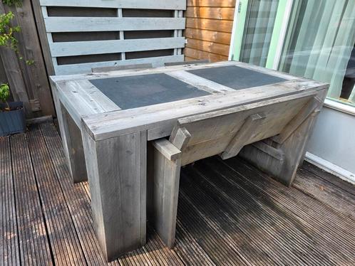 Steigerhouten  tuinset, Tuin en Terras, Kweekspullen, Gebruikt, Kweektent, Ophalen of Verzenden