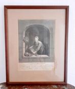 Gravure Hollandse keukenmeid 1767 ingelijst., Antiek en Kunst, Kunst | Etsen en Gravures, Ophalen of Verzenden