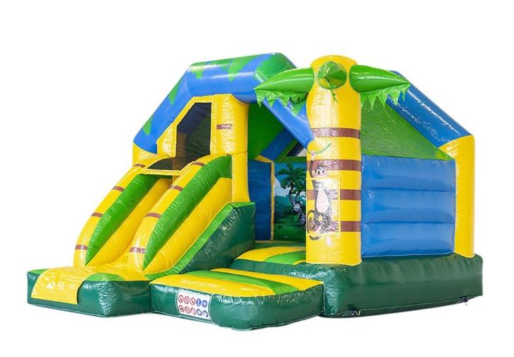 Te koop Springkussen Slide Combo Jungle, Hobby en Vrije tijd, Feestartikelen | Verhuur, Nieuw, Overige, Ophalen
