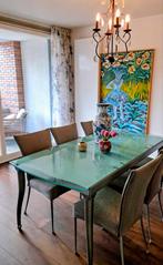 Design eettafel met 6 stoelen Ciacci, Huis en Inrichting, Tafels | Eettafels, Ophalen, 50 tot 100 cm, Vijf personen of meer, Rechthoekig