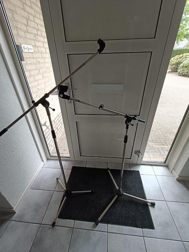 Verstelbare telescopische microfoon hengels en microfoons, Muziek en Instrumenten, Microfoons, Gebruikt, Ophalen