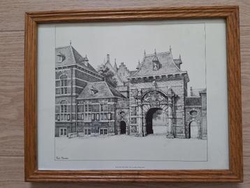 Schilderij Pentekening Mauritspoort te 's-Gravenhage beschikbaar voor biedingen