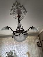 2 brons geel koper antieke lampen, Antiek en Kunst, Ophalen