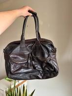 Cowboysbag Donkerbruin Leer - Zonder lang Hengsel, Sieraden, Tassen en Uiterlijk, Tassen | Damestassen, Ophalen of Verzenden, Gebruikt