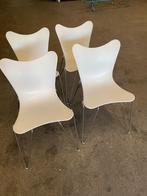 Casprini Trip Eetkamerstoelen - 4 stuks, Kunststof, Gebruikt, Wit, Ophalen of Verzenden