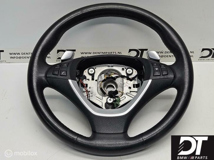 Stuurwiel leder knoppen flippers BMW X6 E71 E72 32306797911, Auto-onderdelen, Besturing, BMW, Gebruikt, Ophalen of Verzenden