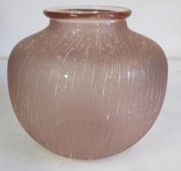 art deco acid etched glas vaas Schneider beschikbaar voor biedingen